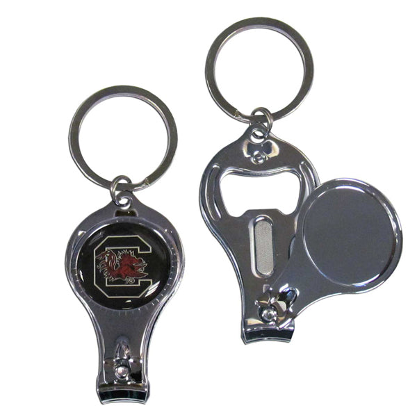 S. Carolina Gamecocks Nail Care/Bottle Opener Key Chain