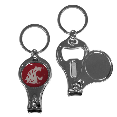 Washington St. Cougars Nail Care/Bottle Opener Key Chain