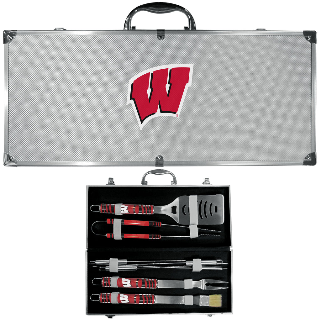 Wisconsin Badgers 8 pc BBQ Set - Tailgater