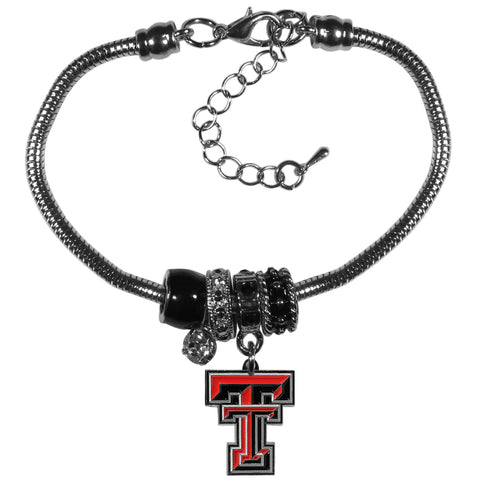 Texas Tech Raiders Euro Bead Bracelet