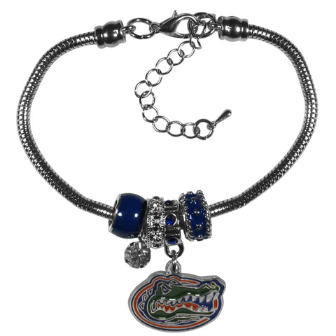 Florida Gators Euro Bead Bracelet