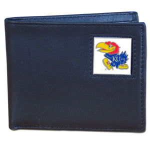 Kansas Jayhawks Leather Bifold Wallet