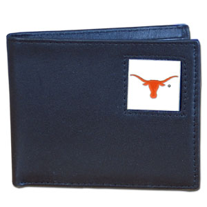 Texas Longhorns Leather Bifold Wallet