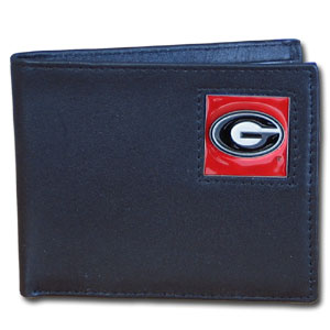 Georgia Bulldogs Leather Bifold Wallet
