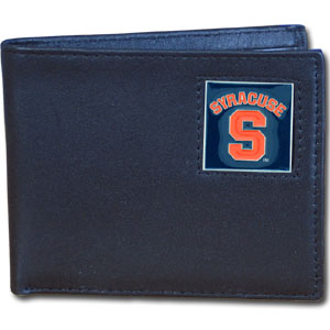 Syracuse Orange Leather Bifold Wallet