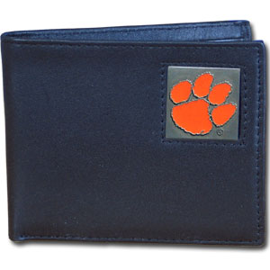Clemson Tigers Leather Bifold Wallet
