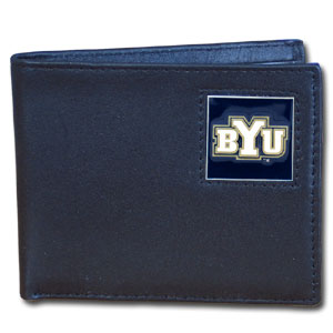 BYU Cougars Leather Bifold Wallet