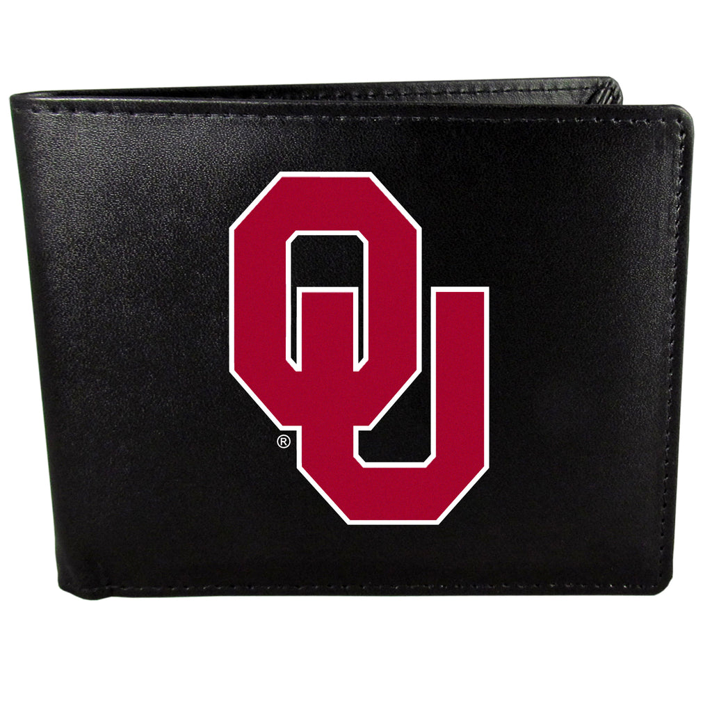 Oklahoma Sooners   Bi fold Wallet Large Logo 