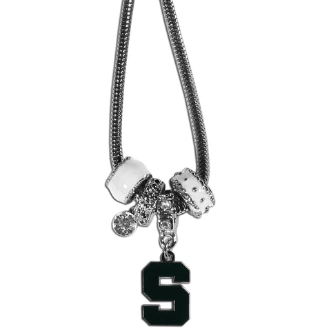 Michigan St. Spartans Euro Bead Necklace