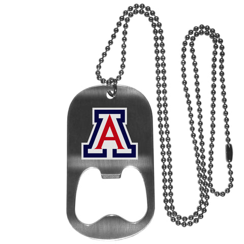 Arizona Wildcats Bottle Opener Tag Necklace