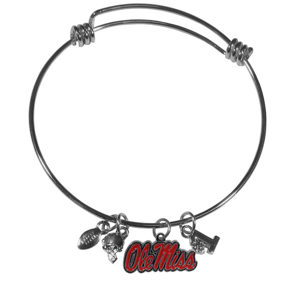 Mississippi Rebels Charm Bangle Bracelet