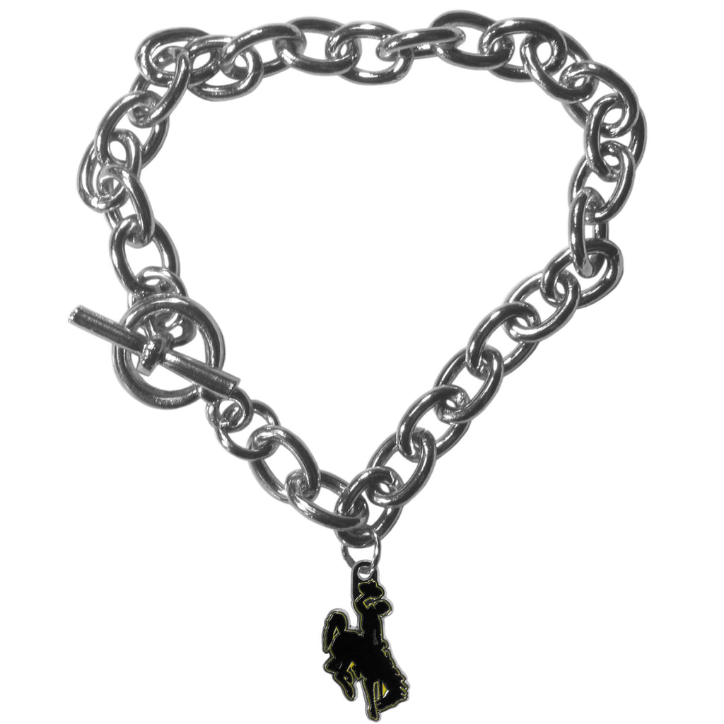 Wyoming Cowboy Charm Chain Bracelet