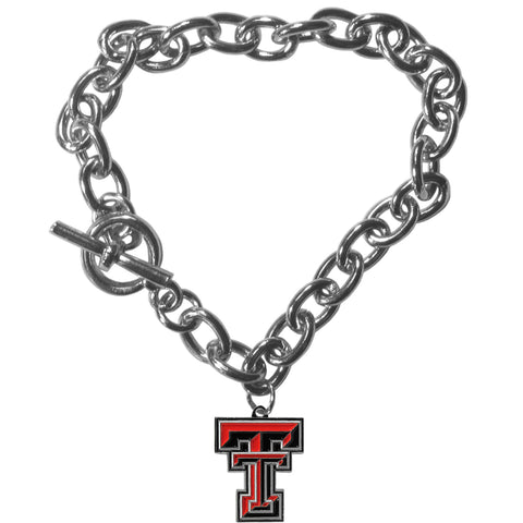 Texas Tech Raiders Charm Chain Bracelet