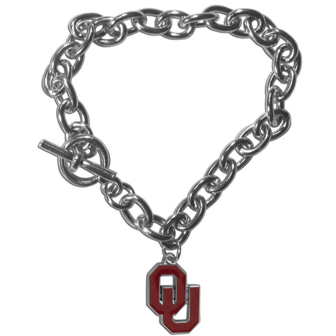 Oklahoma Sooners Charm Chain Bracelet