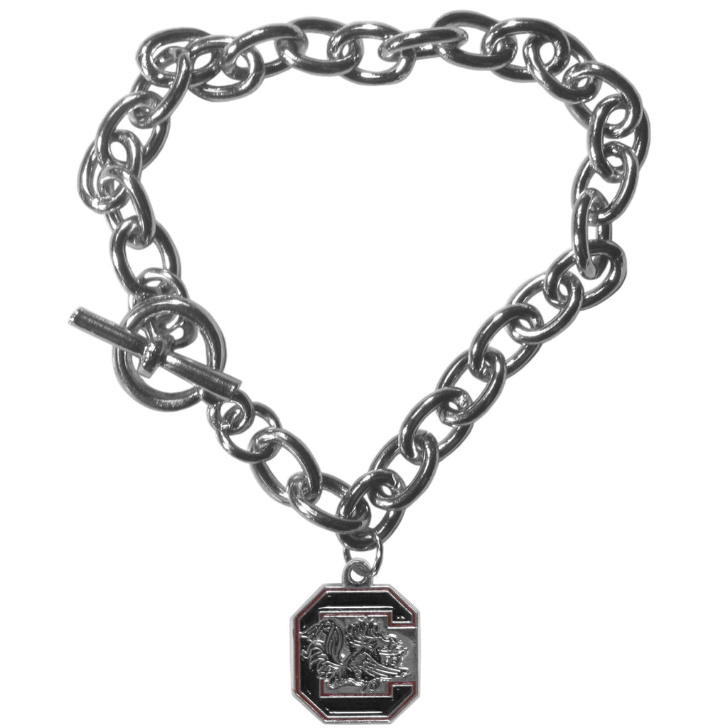 S. Carolina Gamecocks Charm Chain Bracelet
