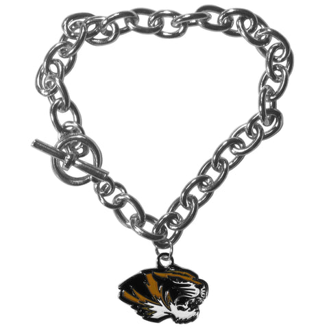 Missouri Tigers Charm Chain Bracelet