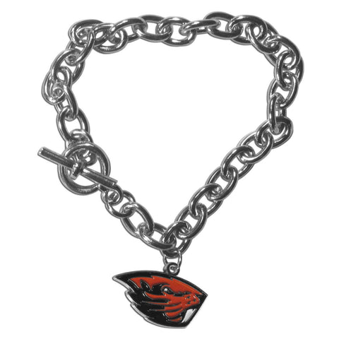 Oregon St. Beavers Charm Chain Bracelet