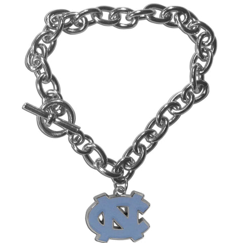 N. Carolina Tar Heels Charm Chain Bracelet