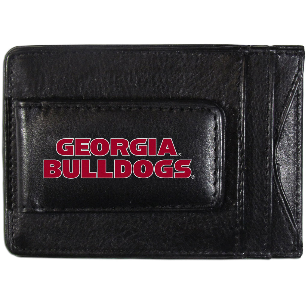 Georgia Bulldogs Logo Leather Cash & Cardholder