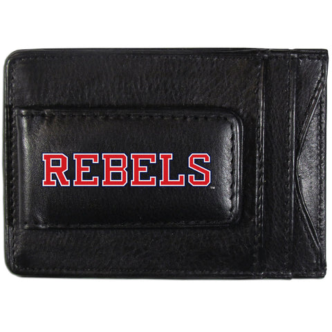 Mississippi Rebels Logo Leather Cash & Cardholder