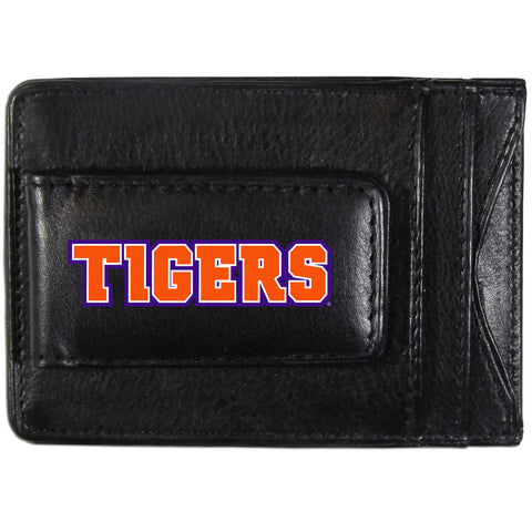 Clemson Tigers Logo Leather Cash & Cardholder