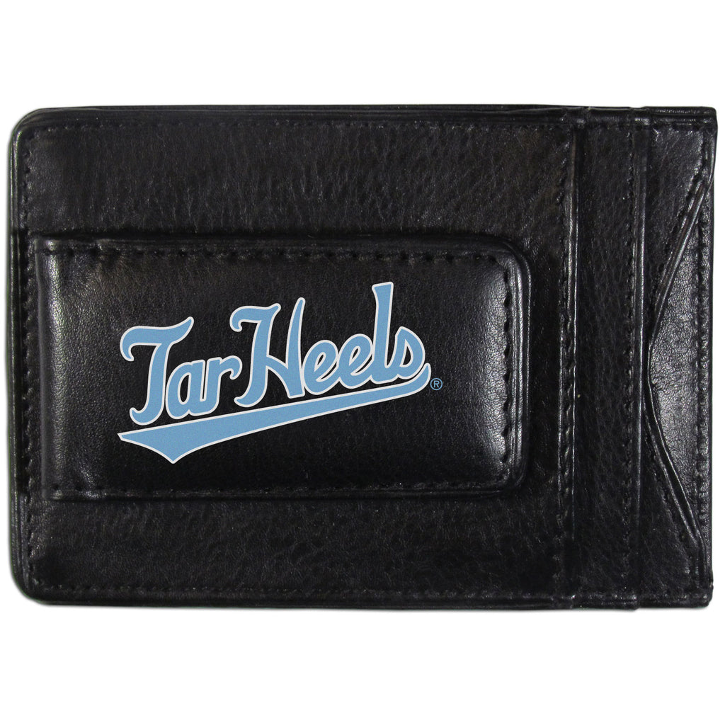 N. Carolina Tar Heels Logo Leather Cash & Cardholder