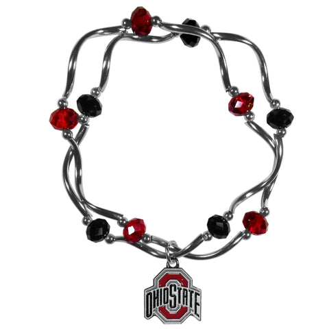 Ohio State Buckeyes   Crystal Bead Bracelet 