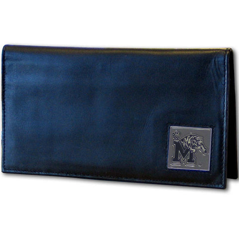Memphis Tigers Deluxe Leather Checkbook Cover