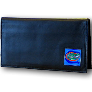 Florida Gators Deluxe Leather Checkbook Cover