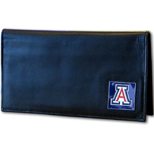 Arizona Wildcats Deluxe Leather Checkbook Cover