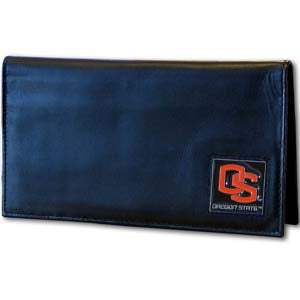 Oregon St. Beavers Deluxe Leather Checkbook Cover