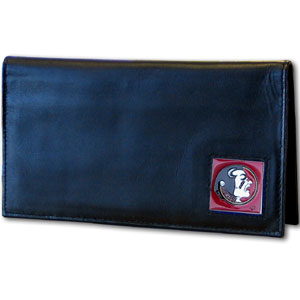 Florida St. Seminoles Deluxe Leather Checkbook Cover