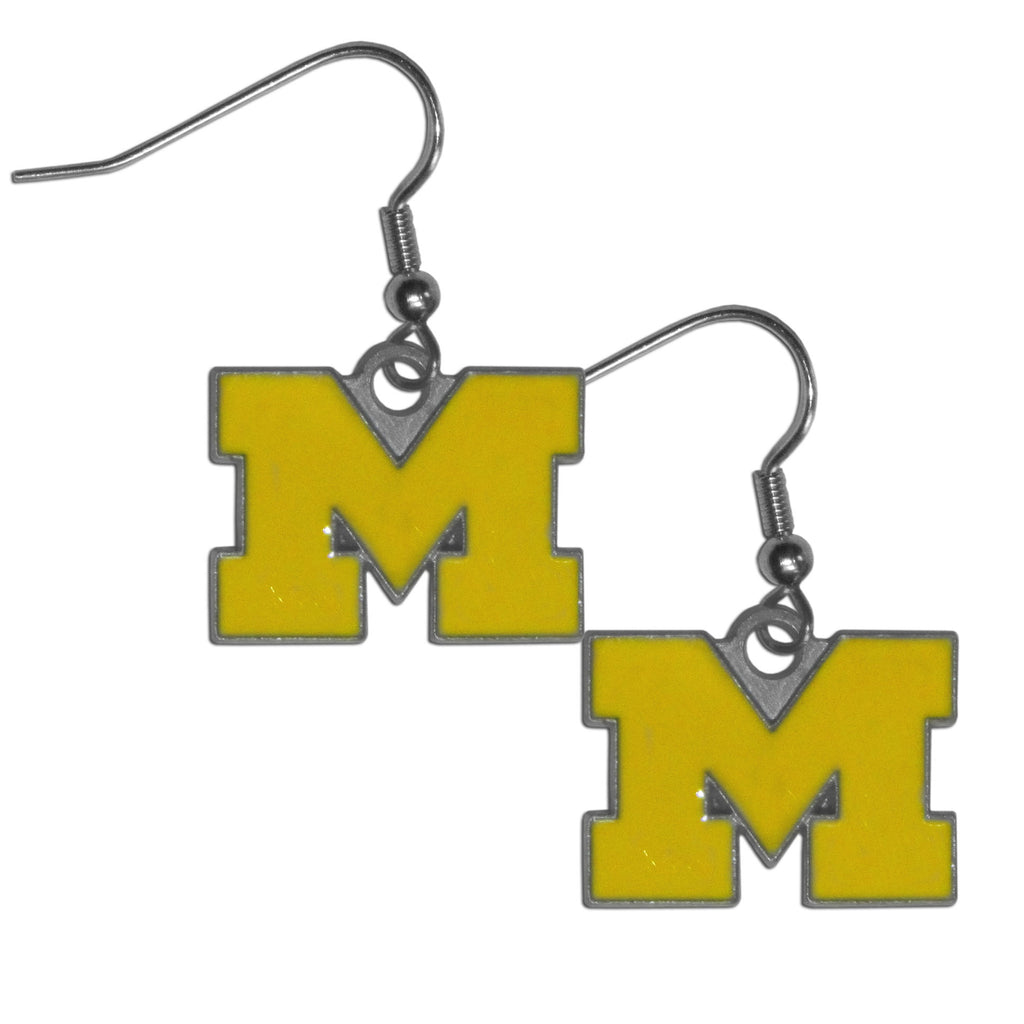 Michigan Wolverines   Dangle Earrings 