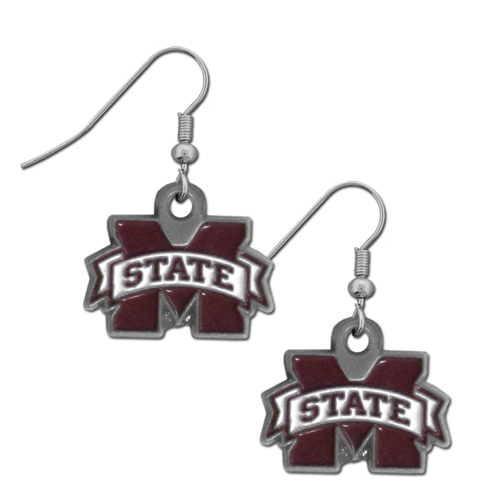 Mississippi State Bulldogs Dangle Earrings