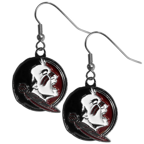 Florida State Seminoles Chrome Dangle Earrings