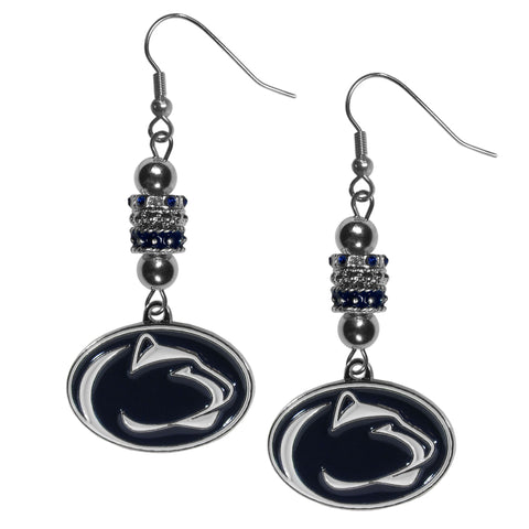 Penn St. Nittany Lions Euro Bead Earrings