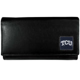 TCU Horned Frogs Leather Trifold Wallet