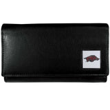 Arkansas Razorbacks Leather Trifold Wallet