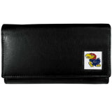 Kansas Jayhawks Leather Trifold Wallet