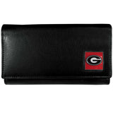 Georgia Bulldogs Leather Trifold Wallet