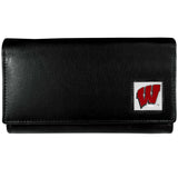 Wisconsin Badgers Leather Trifold Wallet