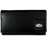 BYU Cougars Leather Trifold Wallet