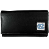 N. Carolina Tar Heels Leather Trifold Wallet
