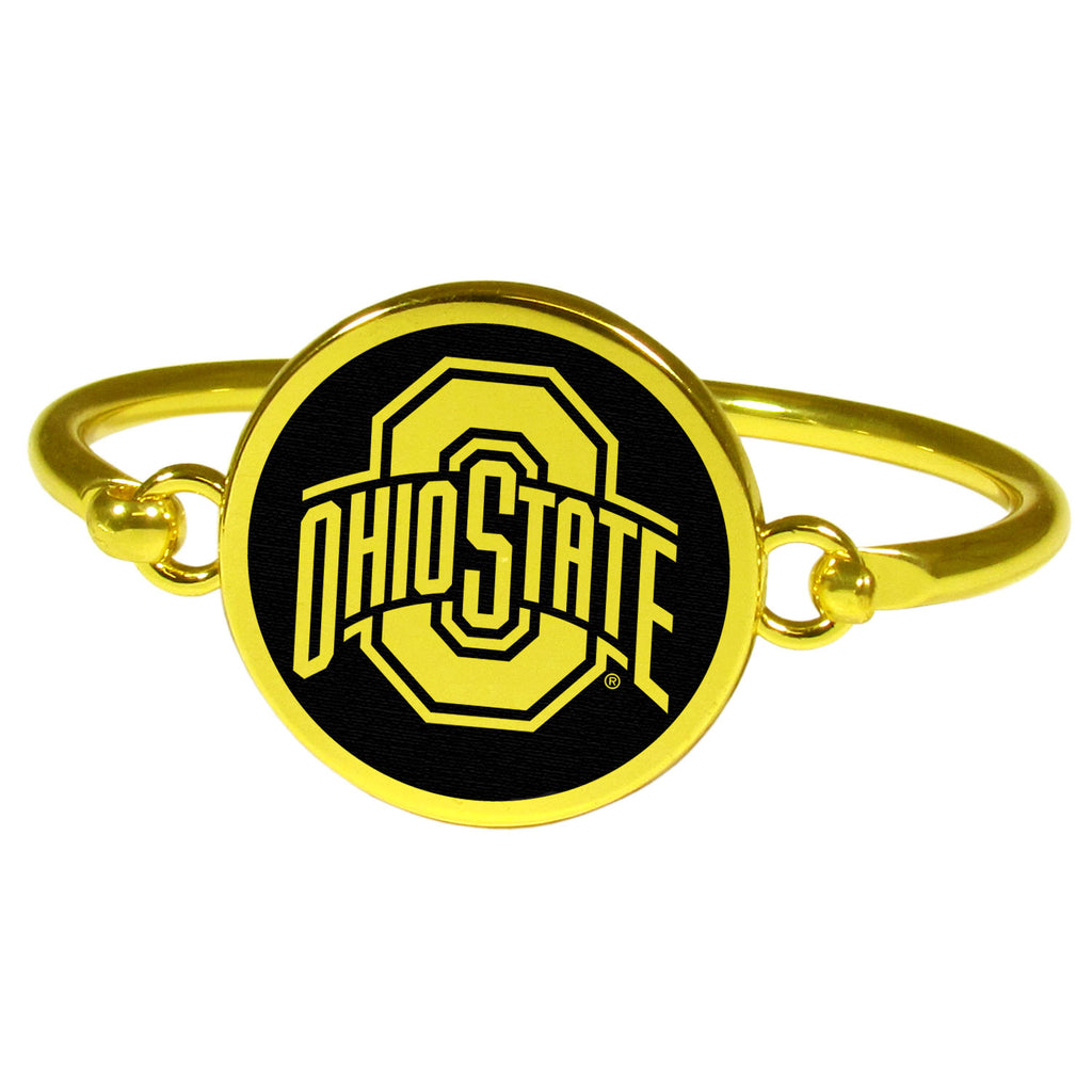 Ohio St. Buckeyes Gold Tone Bangle Bracelet