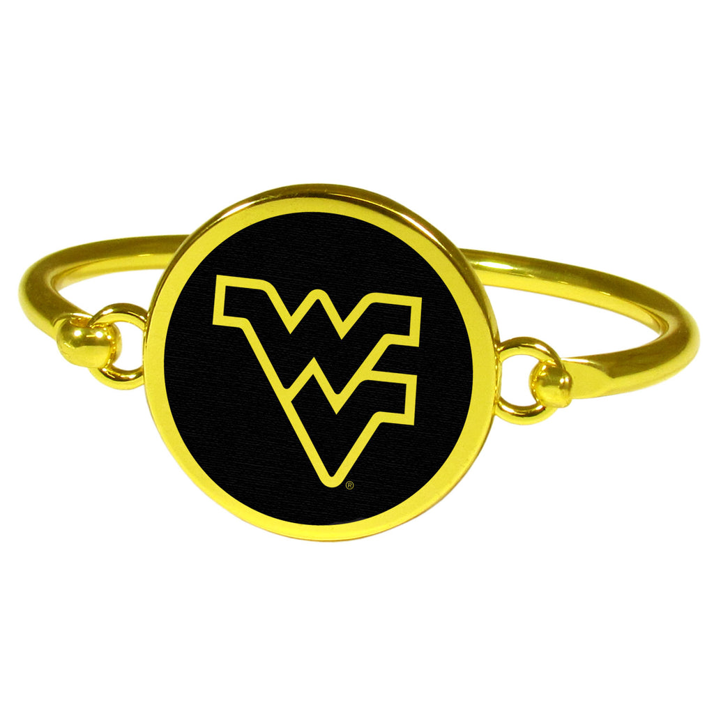 W. Virginia Mountaineers Gold Tone Bangle Bracelet