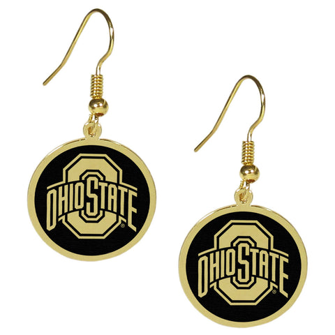 Ohio St. Buckeyes Gold Tone Earrings