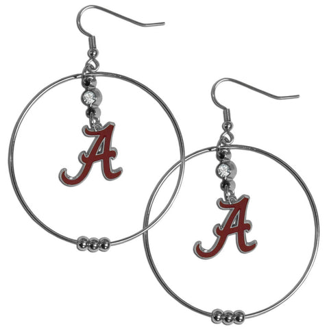 Alabama Crimson Tide 2 Inch Hoop Earrings