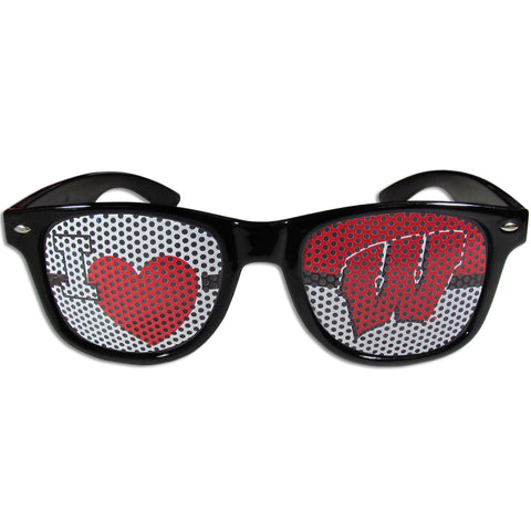 Wisconsin Badgers   I Heart Game Day Shades 