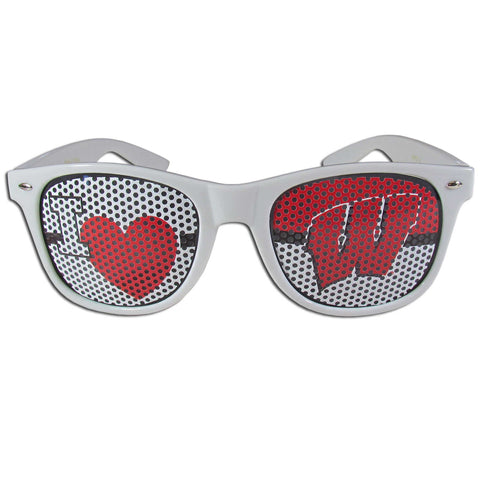 Wisconsin Badgers   I Heart Game Day Shades 