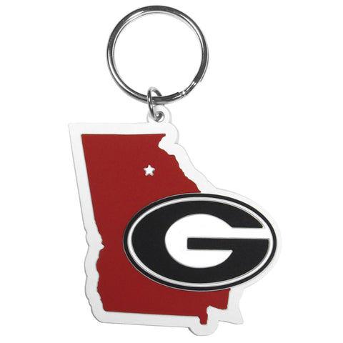 Georgia Bulldogs Home State Flexi Key Chain